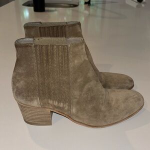 Vince Taupe Suede Booties size 37.5